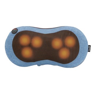 CONCERN 康生健康科技 4D摩力寶貝溫熱揉捏按摩枕, 模擬真人按摩, 雙向擺動, 15分鐘定時, 最高加熱40度, CON-1288, 牛仔布藍