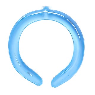 冰涼頸圈 G849 131g, 藍色, 1個