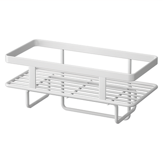 費歐家 單層馬桶水箱上方置物架 浴室收納好幫手 免釘安裝 節省空間, 白色, 1個