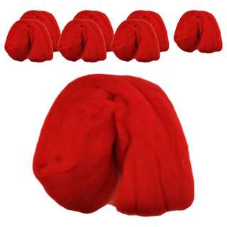 台灣敏愛 羊毛氈補充包 Set 4包 WR-01 澳洲產, 豔紅色, 8包