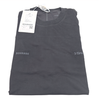 BOHRHOO 零感拼接速乾長袖 T恤, XL, 深灰