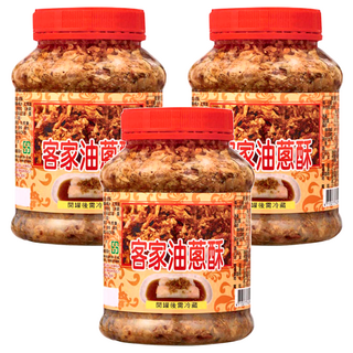 軒香 客家油蔥酥 600g*3罐 (料理佐料、拌飯拌麵)