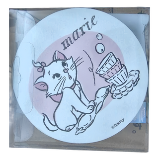 收納王妃 軟式硅藻土杯墊 2個, 簡約瑪麗貓, 1組