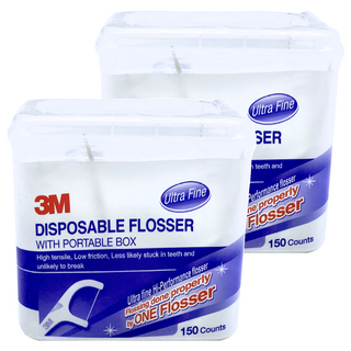 3M 細滑牙線棒, 150支, 2盒