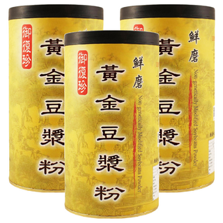 御復珍 鮮磨黃金豆漿粉 香醇濃郁 含豐富植物性蛋白質, 450g, 3罐