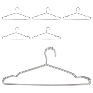 米諾諾 不鏽鋼衣架 45cm 3個, 銀色, 6組