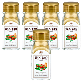 新光洋菜 黃芥末粉 適用於調製各式沙拉醬、沾醬或用於美式料理, 30g, 5罐