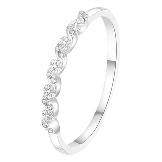 BIOAM 佰歐安 莫桑鑽銀河排戒 招好運璀璨循環純銀18K