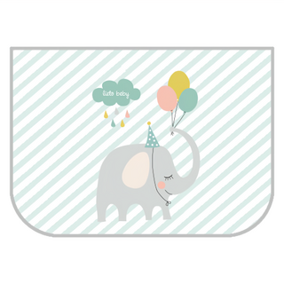 coco Lieto 韓國磁吸式汽車遮陽簾, 1個, 大象氣球 綠色 + 白色