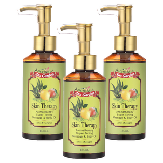 Aus Garden 澳維花園 檸檬尤加利按摩精油 155ml, 3瓶