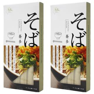玉民 台灣黃金蕎麥麵 日式直麵, 自然栽培無農藥, 無防腐劑, 無人工色素, 古老手工日曬, 400g, 2盒
