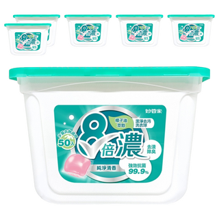 妙管家 8倍濃洗衣球, 潔淨去汙 50顆, 6盒