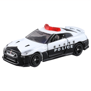 TOMICA 多美小汽車 日產 GTR 警車, 警車 黑色 + 白色 + 紅色, 1台