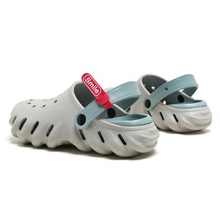 bebehome 時尚個性踩屎感EVA兩用洞洞鞋 灰色, 44~45