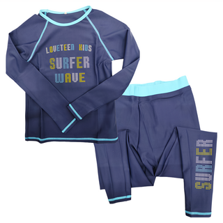 Summer Love 夏之戀 loveteen kids 小男衝浪裝二件式 Set, 115~125cm, 深藍色