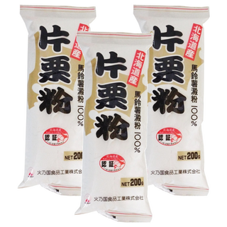 hinokuni 火乃國食品 北海道片栗粉 100%, 200g, 3包