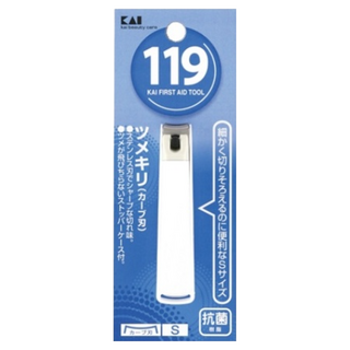 KAI 貝印 119系列 指甲剪 彎口 KF-1000 S, 白色, 1個