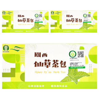 關西鎮農會 仙草茶包, 無添加物 純天然仙草製成, 嚴選萃取, 消暑降火的茶品, 3g, 90包, 3盒
