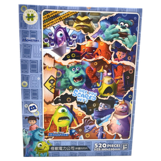 HUNDRED PICTURES 百耘圖 Monsters Inc 怪獸電力公司 拼圖 380x530mm 520片, 1盒