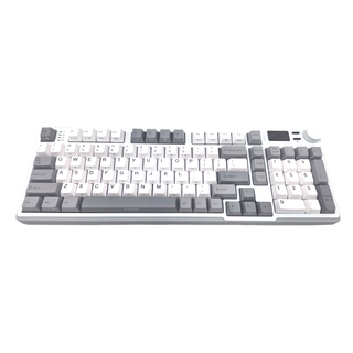 irocks 艾芮克 RGB 熱插拔無線機械鍵盤 原廠保固, IRK85R, 冰晶白, 靜音奶茶軸