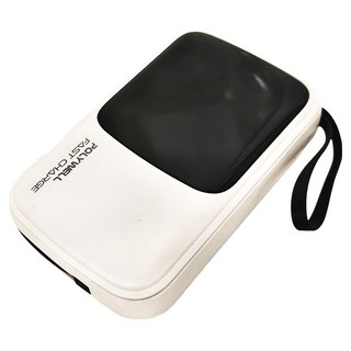 POLYWELL 寶利威爾 帶線行動電源 10000mAh, PW15-T16-A005, 白色