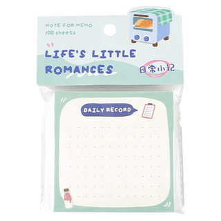 NOTE FOR 便簽本 8 x 8cm, 日常小記, 100張, 1本