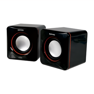 Kinyo USB 迷你筆電專用小喇叭 70 x 70 x 70mm 317g 2個, US-202, 混合色