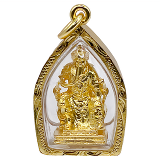 佛牌護身符項鍊吊飾 開運招財錢母, 銅, 1個