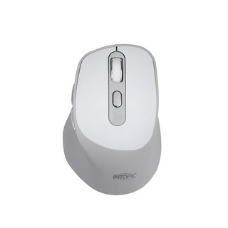 INTOPIC 廣鼎 2.4GHz充電靜音無線滑鼠 1000/1200/1600 DPI 人體工學設計, MSW-C160, 珍珠白