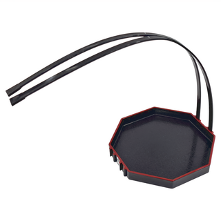 佐和陶瓷 手提八角飾盤, 塑膠漆器材質，15x13cm, 日本產, 1個