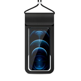 BeOK 游泳潛水手機袋 浮潛戲水手機防水袋 TPU 可觸控, 1個, 黑色