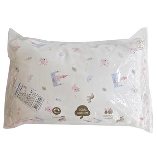 KU.KU Duckbill 酷咕鴨 童心荷葉邊中童枕 - 100%純棉, 40 x 30cm, 夢幻粉, 1個