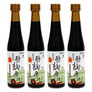 糧源九九 草屯鎮農會 糙米鹽麴醬油 420ml, 4瓶