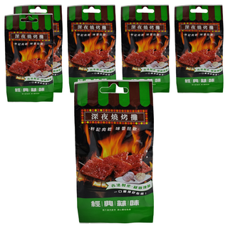 軒記台灣肉乾王 深夜燒烤攤經典蒜味瓦片 台灣豬肉, 6包, 30g