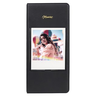 Polaroid 寶麗萊 拍立得wide相冊 寶麗萊600/W210/W300/W400照片適用, 64張, 黑色