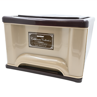 KEYWAY 聯府 抽屜整理箱 20L, 咖啡色, 1個