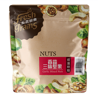 長青穀典 香蒜三味堅果, 低溫烘焙，香蒜開胃，促進食慾, 220g, 1包