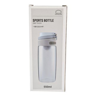 LocknLock 樂扣樂扣 一鍵式運動水杯, 藍色, 550ml, 1個