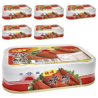 三興 全開 辣味燒鰻 (105g/罐) 香辣夠味 即開即食, 6罐