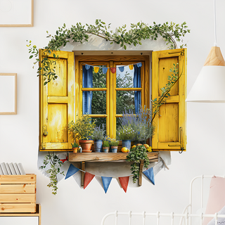 半島良品 DIY無痕壁貼墻貼 2張, 靜謐之窗