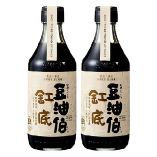 豆油伯 缸底釀造醬油，台灣契作原豆，完整原豆釀造，無麩質，不含碘，300ml, 2瓶