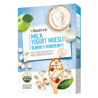 Vilson 米森 乳酸菌牛奶優格麥片, 300g, 1盒