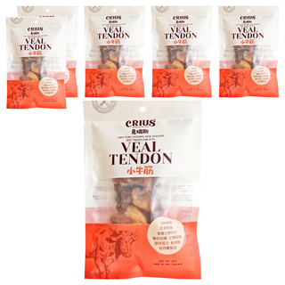 CRIUS 克瑞斯 狗零食 100%純天然紐西蘭牛肉, 小牛肌腱, 60g, 6包