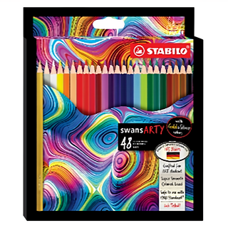 STABILO 思筆樂 Swans ARTY油性色鉛筆套裝，48色, 1盒
