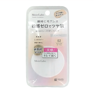 MEISHOKU 明色 Moist Labo 零粉感粉餅 SPF34 PA+++, 02自然, 1個