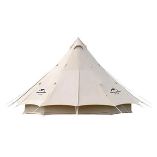 Naturehike 挪客 Brighten 20棉布金字塔帳篷 朗 地布 NH20ZP012 3.8 KG 512 x 475cm, 流沙金, 1個, 12人