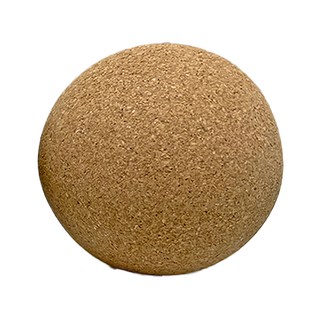 NicoFun 愛定做 瑜珈球 按摩球 FYS22BA4501 直徑4.5cm 輕巧便攜, 天然軟木色, 1個