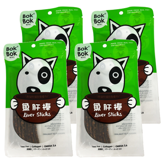 Bok Bok 鮮吃魚 魚肝棒, 低脂, 膠原蛋白, Omega 3,6, 50g, 4包, 魚肝