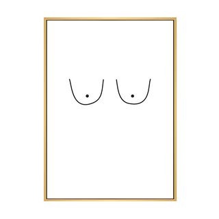 No bra! No.2, 30 x 40cm, 木色