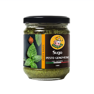 DANCING PIG 豬跳舞 義式羅勒青醬, 100% 天然, 180g, 1罐